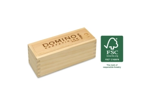 Domino competición caja de madera