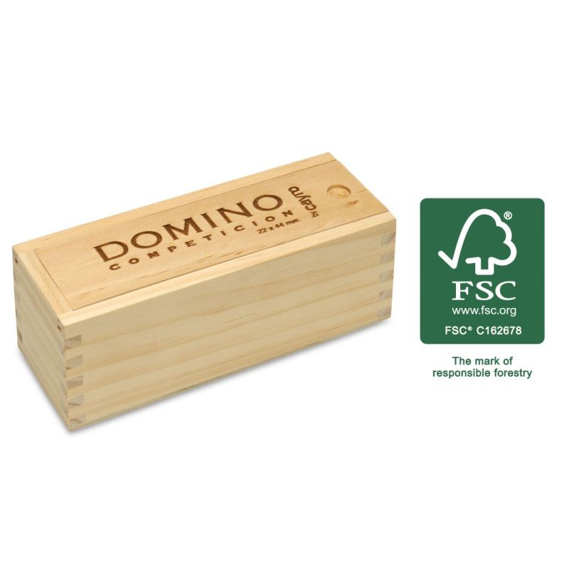Domino competición caja de madera