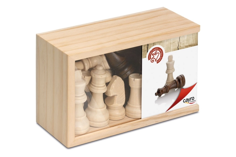 Peces d'escacs de fusta (Ed. gran)