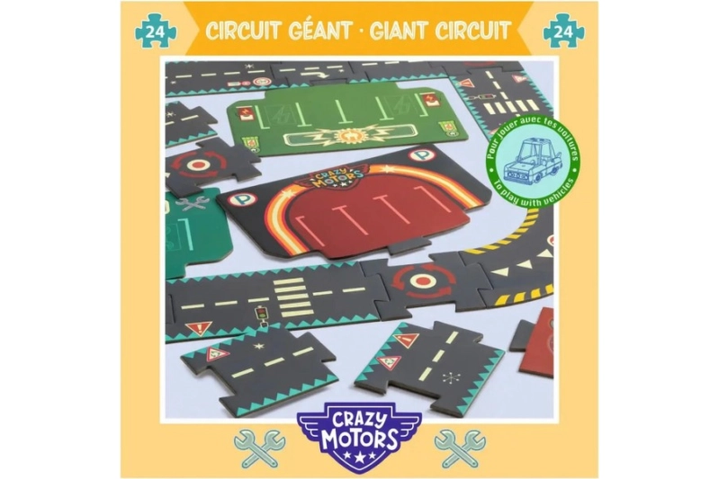 Crazy Motors Circuit de ville - Puzzle Gegant