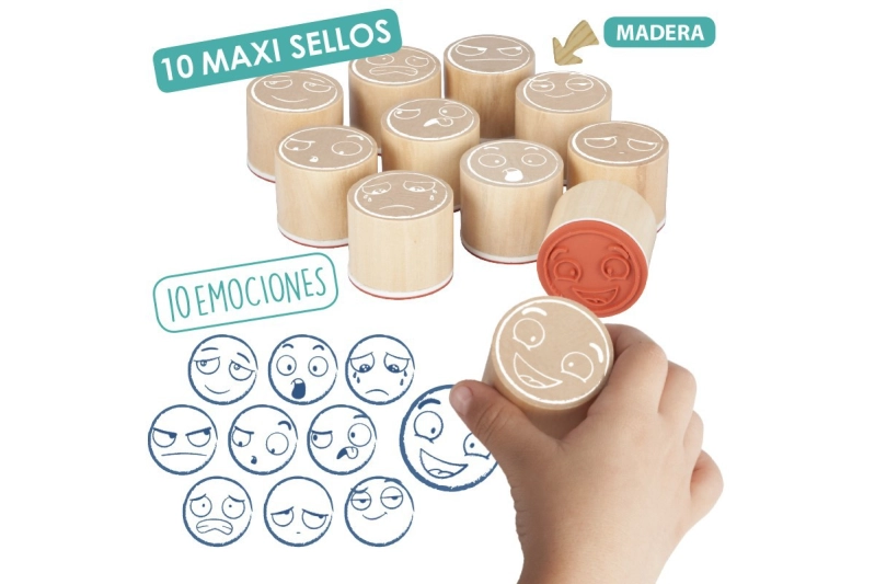 Maxi sellos de las 10 emociones basicas
