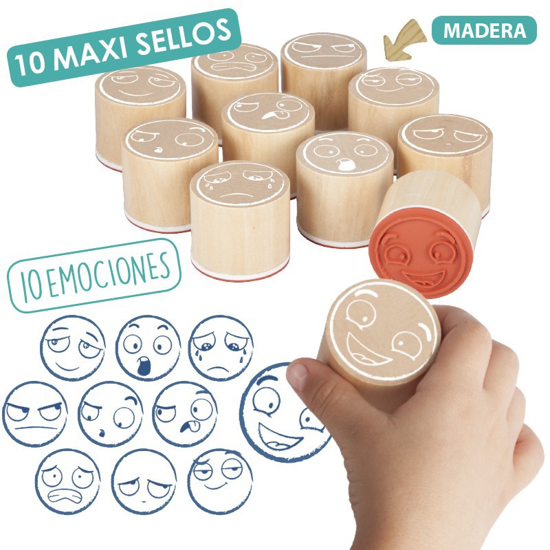 Maxi segells de les 10 emocions bàsiques