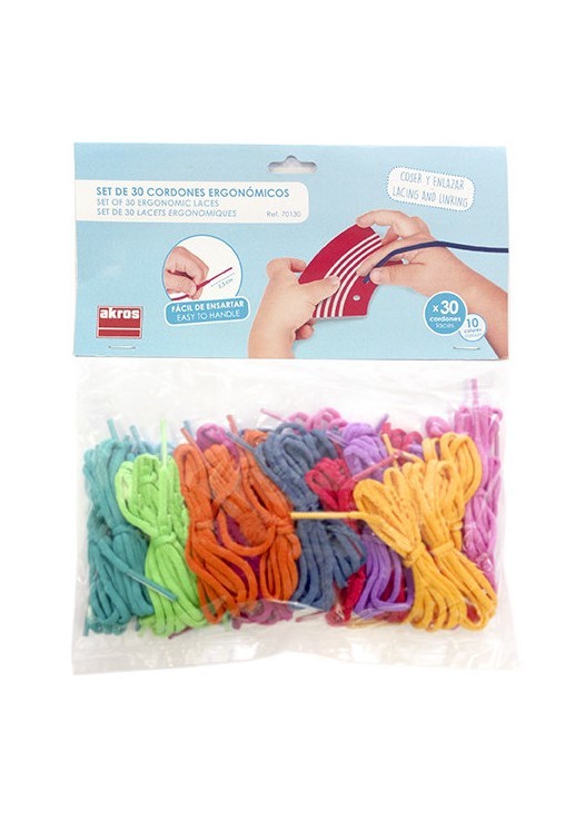 CORDONES ERGONÓMICOS PARA ENLAZAR (30u.)