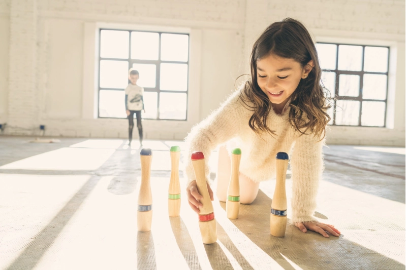 Bolos de madera en saco 24 cm