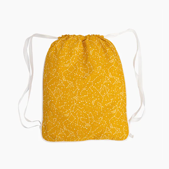 Motxilla constel·lació color mostassa