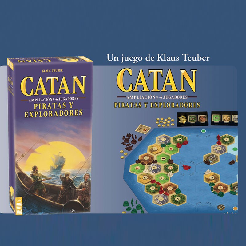 Catan Piratas y exploradores Exp. 5-6 jugadores