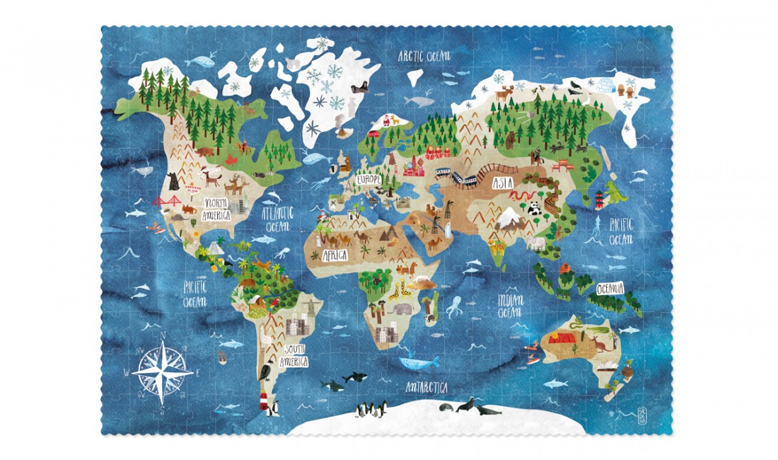 Rompecabezas Discover the world 200 piezas