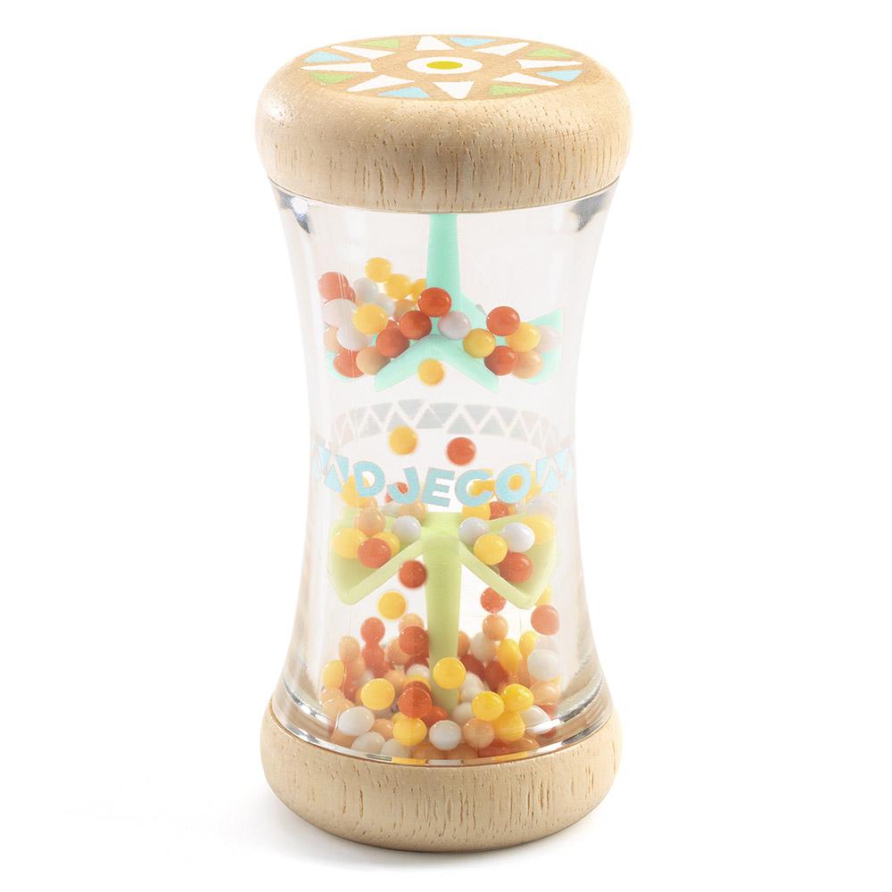 Sonajero cilíndrico con bolitas