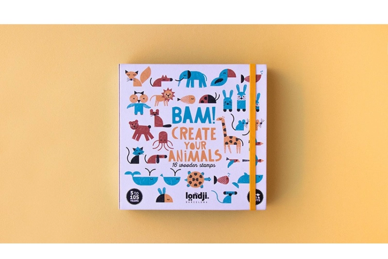 BAM! Animales sellos de madera