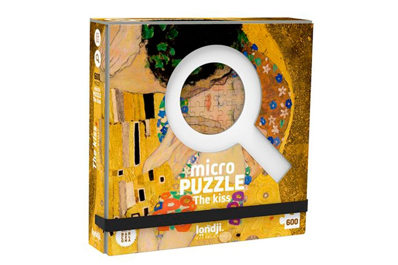 Micropuzzle The Kiss de Gustav Klimt de 600 piezas