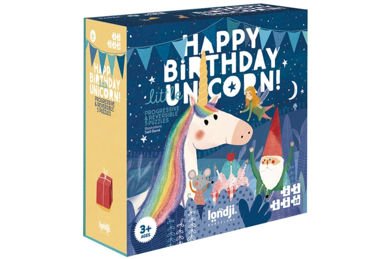Puzle happy birthday unicorn