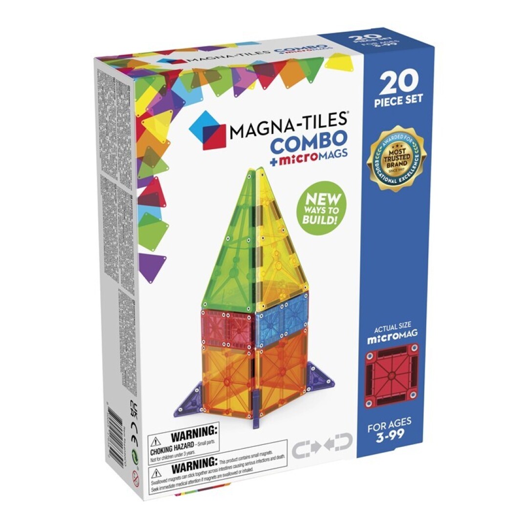 Magna-Tiles 20 peces. Combo + microMAGS
