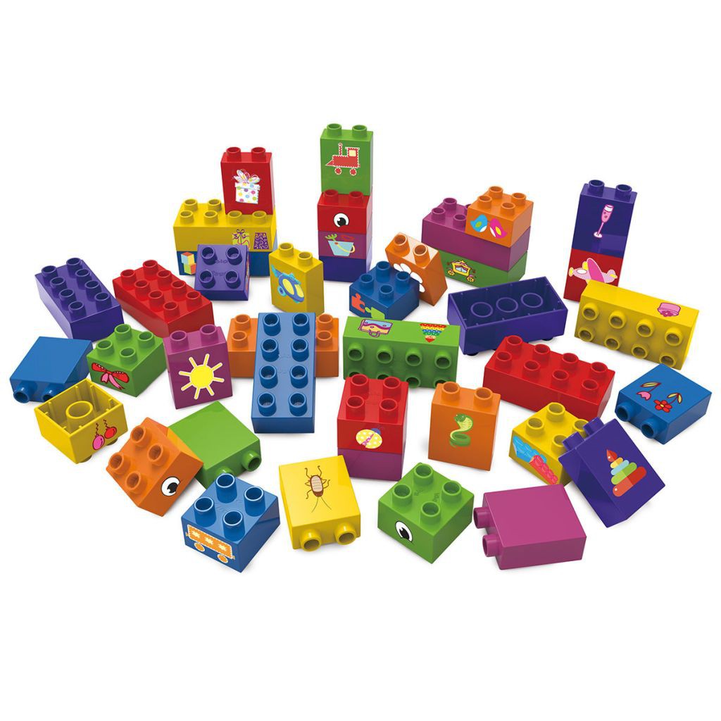 Biobuddi 40 piezas construcción con base