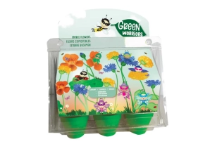 Invernadero con flores comestibles