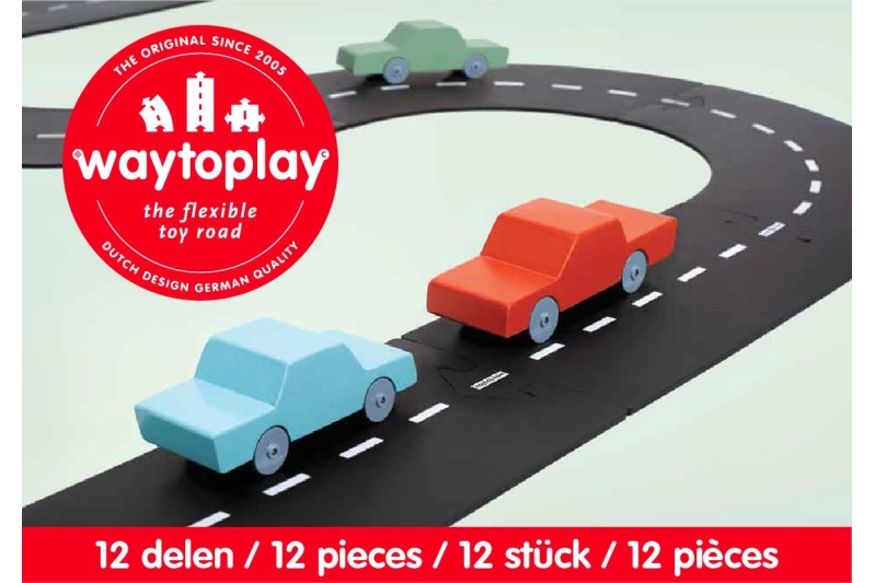 Carretera cautxú Way to play 12 pces-Ringroad