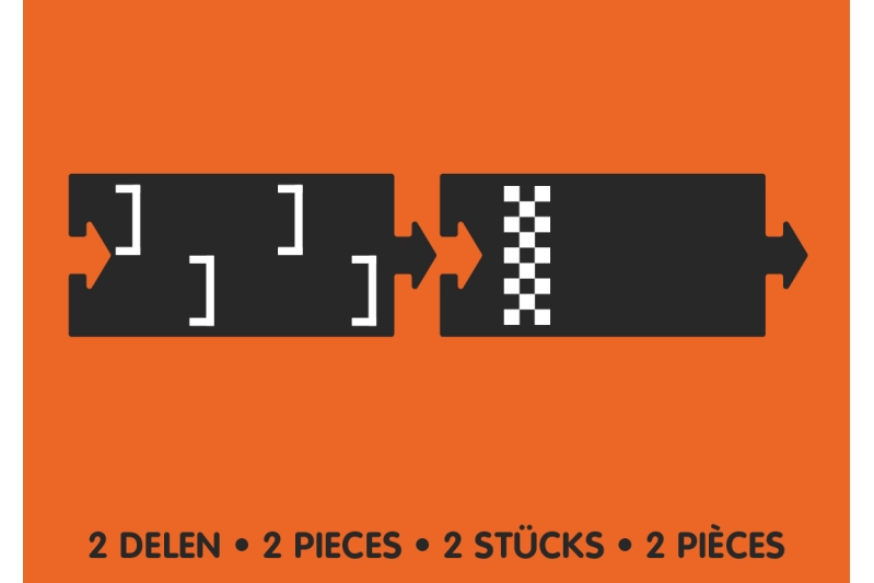 Carretera caucho Waytoplay start & finish 2 piezas