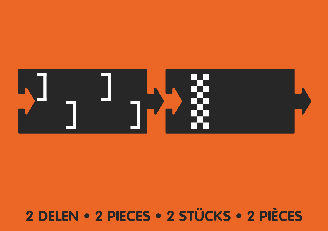 Carretera cautxú Waytoplay start & finish 2 peces