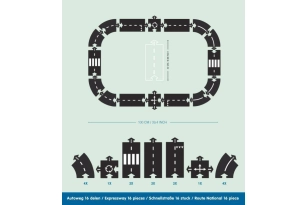 Carretera cautxú Way to play 16 peces-Expressway