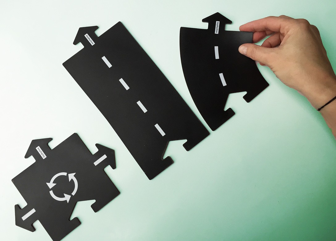 Carretera cautxú Waytoplay encreuaments 3 peces