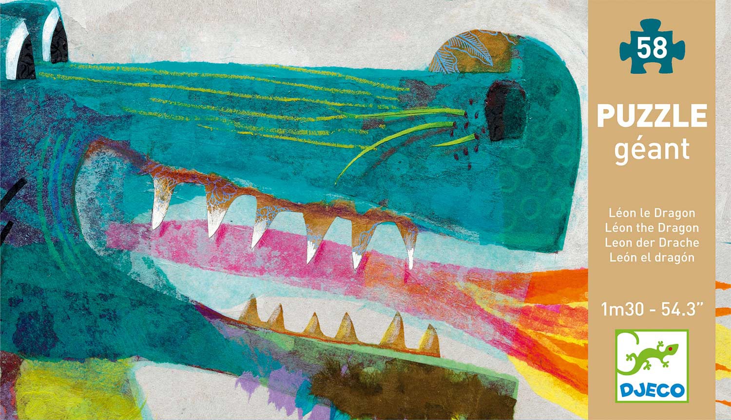 Trencaclosques gegant drac 58 peces