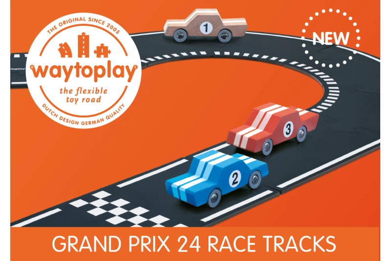 Carretera de cautxú Waytoplay 24 peces Grand Prix