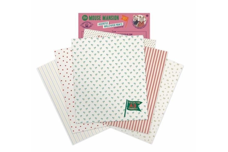 KIT DECORACIÓN PAPEL PINTADO THE MOUSE MANSION