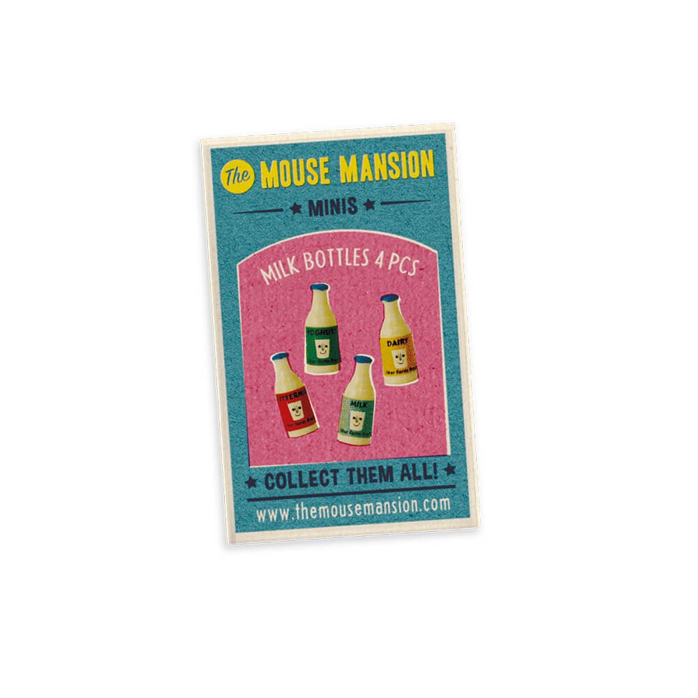 MINI'S BOTELLAS DE LECHE THE MOUSE MANSION