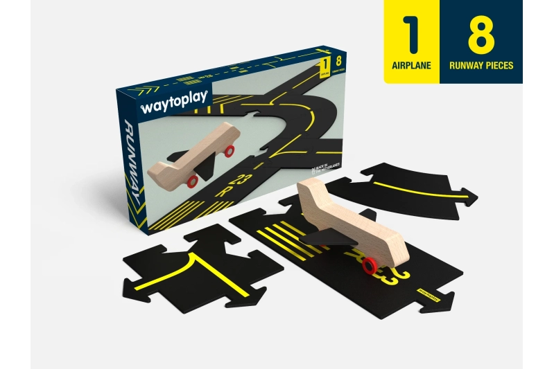 Carretera caucho Waytoplay Set de aeropuerto flexible