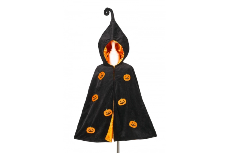Capa de calabaza Halloween 4-8 años