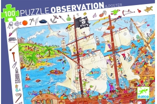 Rompecabezas observación pirata 100 piezas