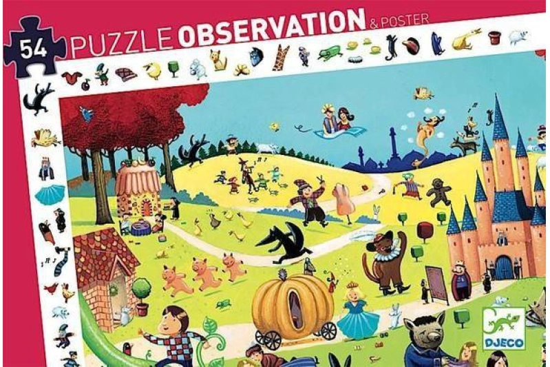 Rompecabezas observación cuentos 54 piezas