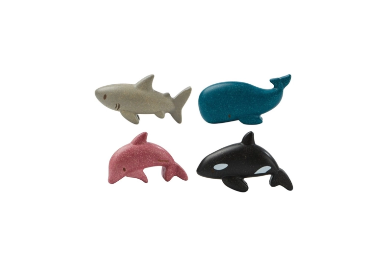 Set de animales marinos de madera