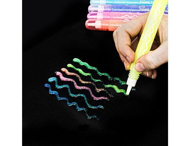 Rotuladores que brillan y con purpurina