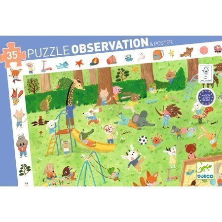 Puzzle observación El jardín de los amiguitos 35 piezas