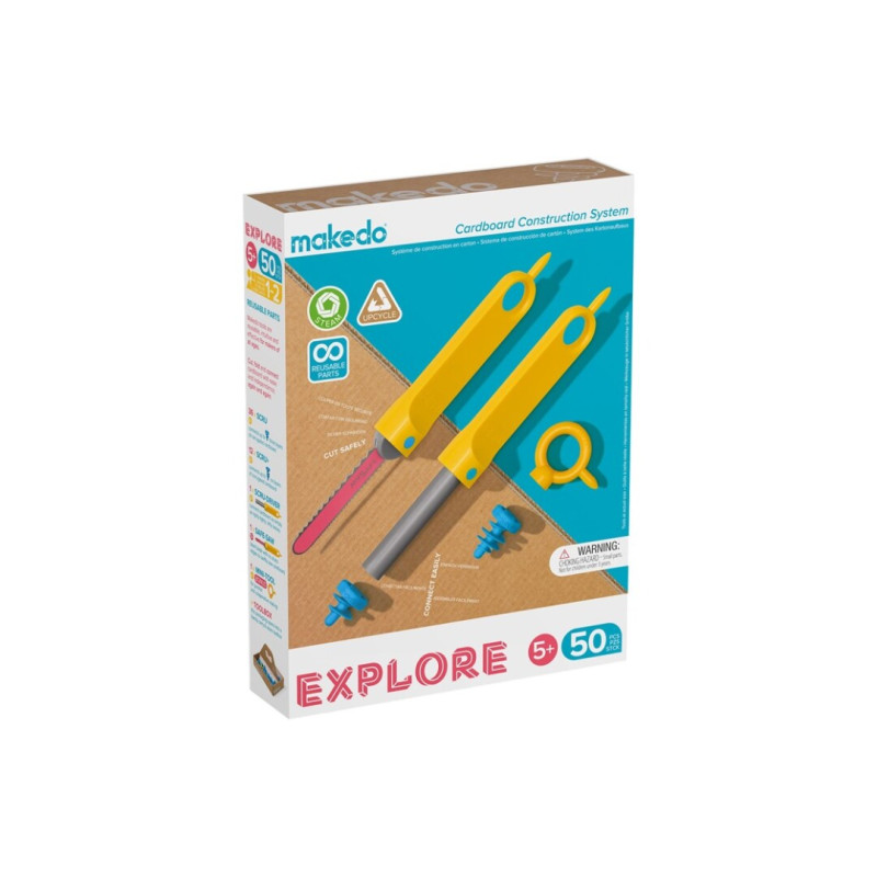 Explore kit 50 peces Makedo