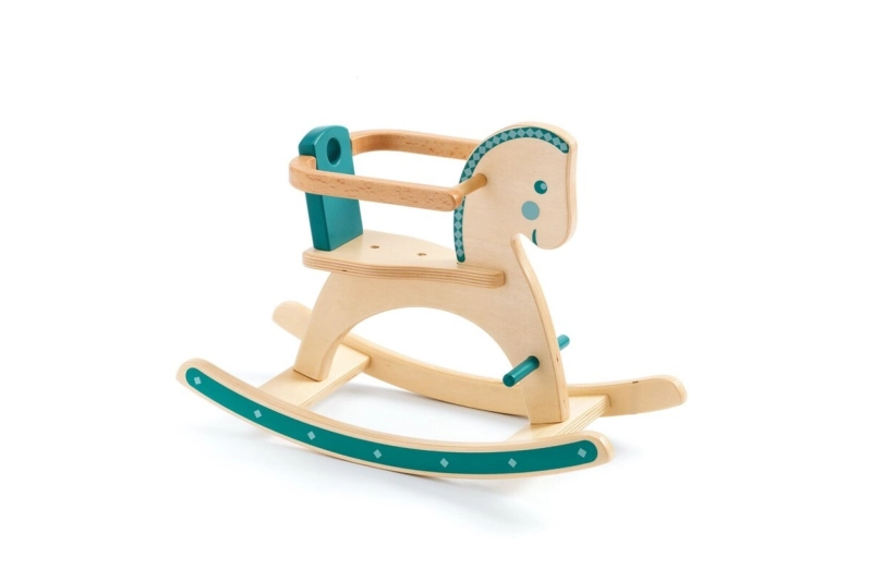 Caballo mecedora para muñecas Pomea
