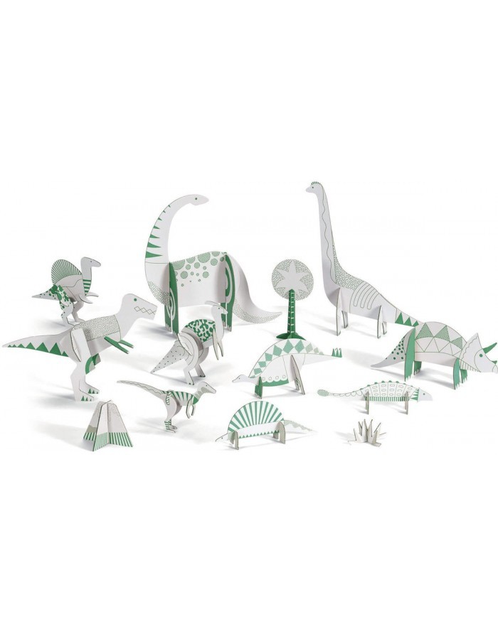 DINOSAURES PER CONSTRUIR-PINTAR-JUGAR