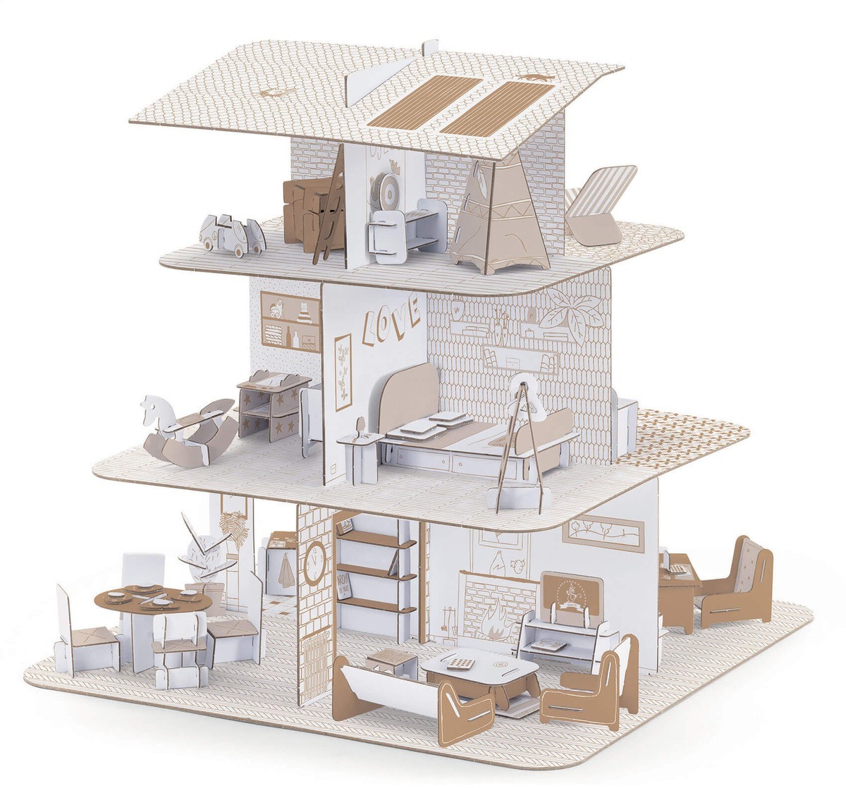 CASA DE NINES PER MUNTAR I PINTAR