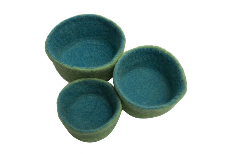 Conjunt de 3 paneres niu de feltre