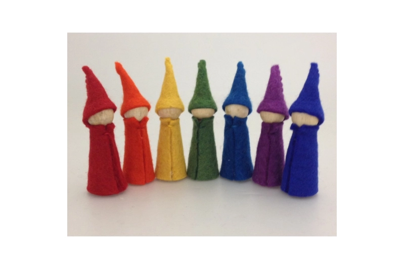 Gnomo Arcoiris de Fieltro