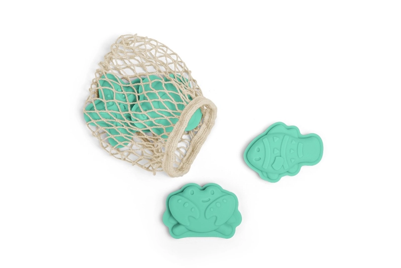 Moldes de silicona para la arena de color verde