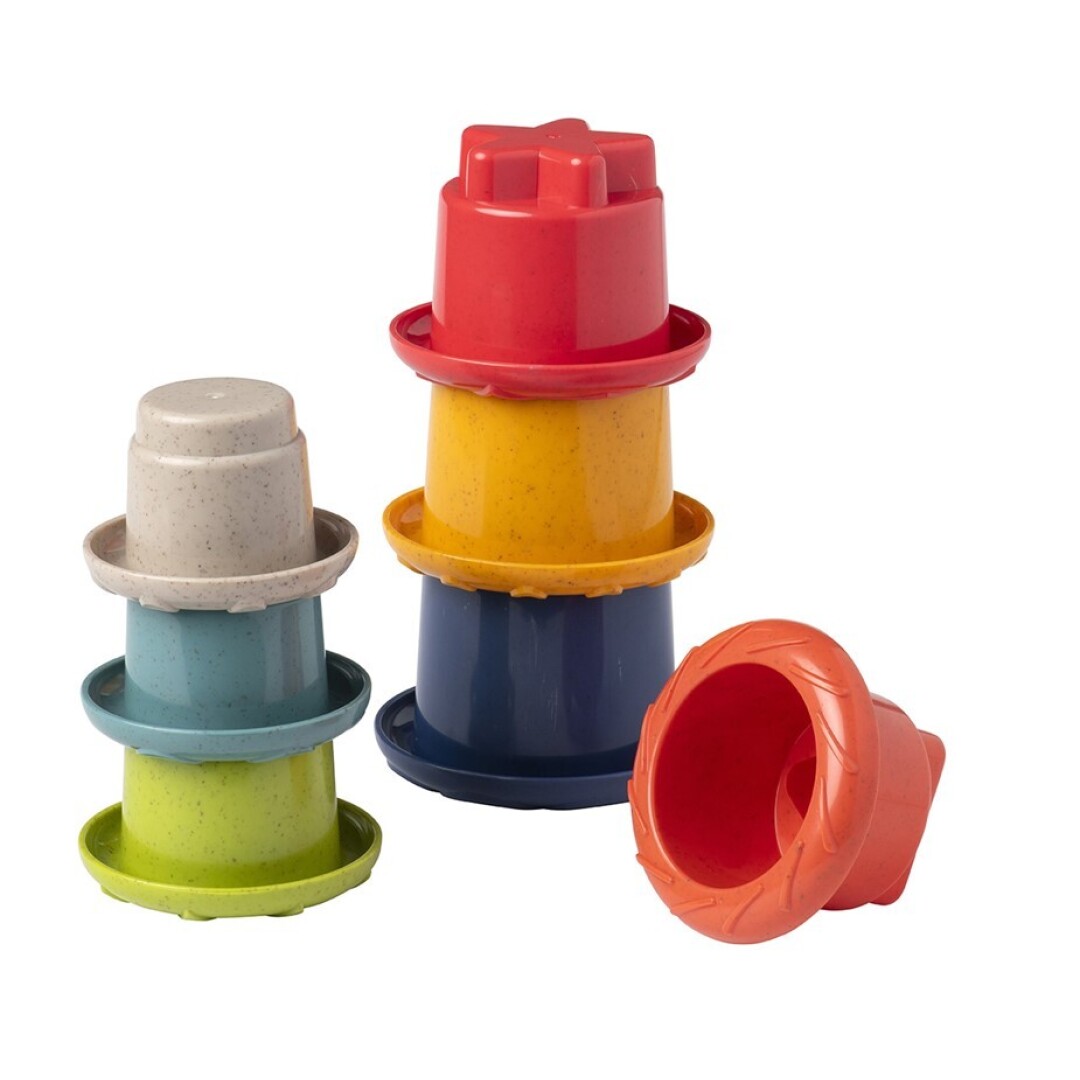 Vasitos apilables silicona BIO Arco Iris