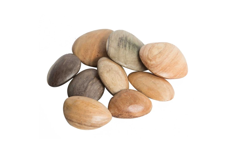 Conjunto de 9 piedras de madera Papoose