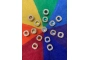 Pack 15 monedas arco iris papoose