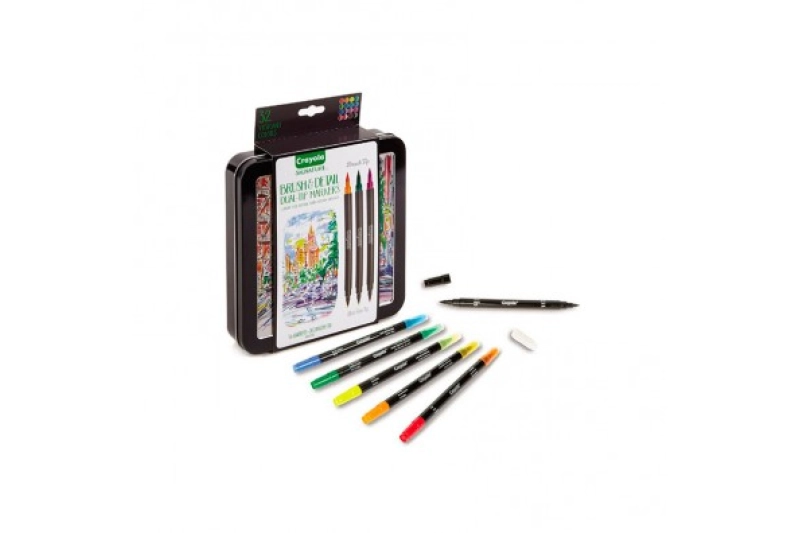 16 rotuladores doble punta Signature Crayola
