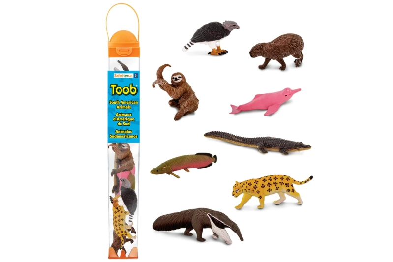 Tubo de 8 animales de América del Sur