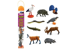 Tub de 9 animals europeus