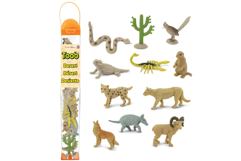 Tubo de 11 animales del Desierto