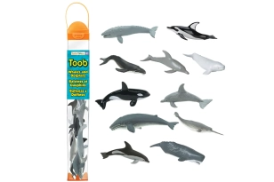 Tubo de 11 ballenas y delfines