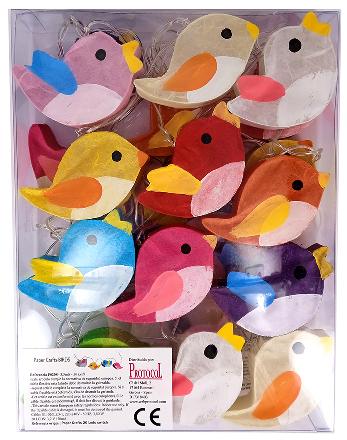 Farolillos de pajaritos